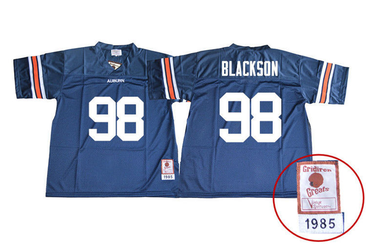 Youth Auburn Tigers #98 Angelo Blackson 1985 Throwback Navy College Stitched Football Jersey